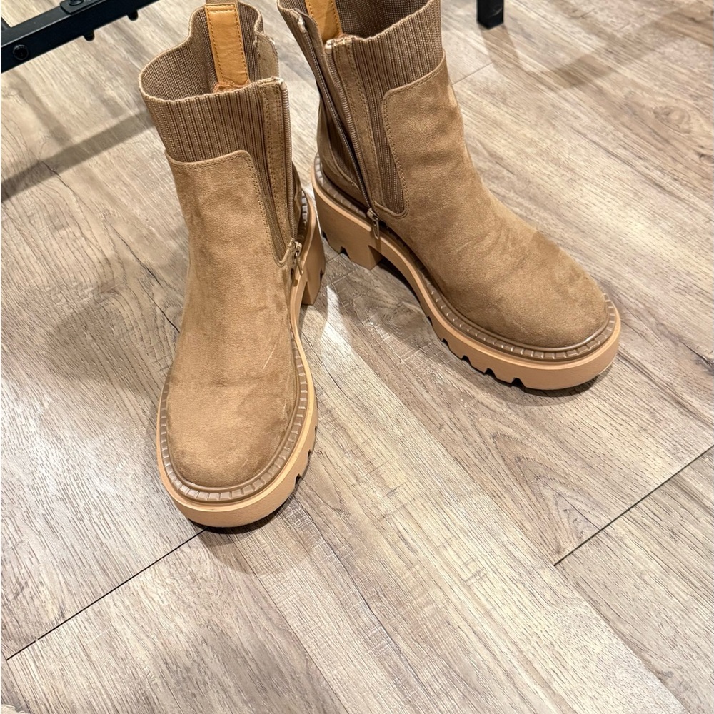 Tan Suede Ankle Boots